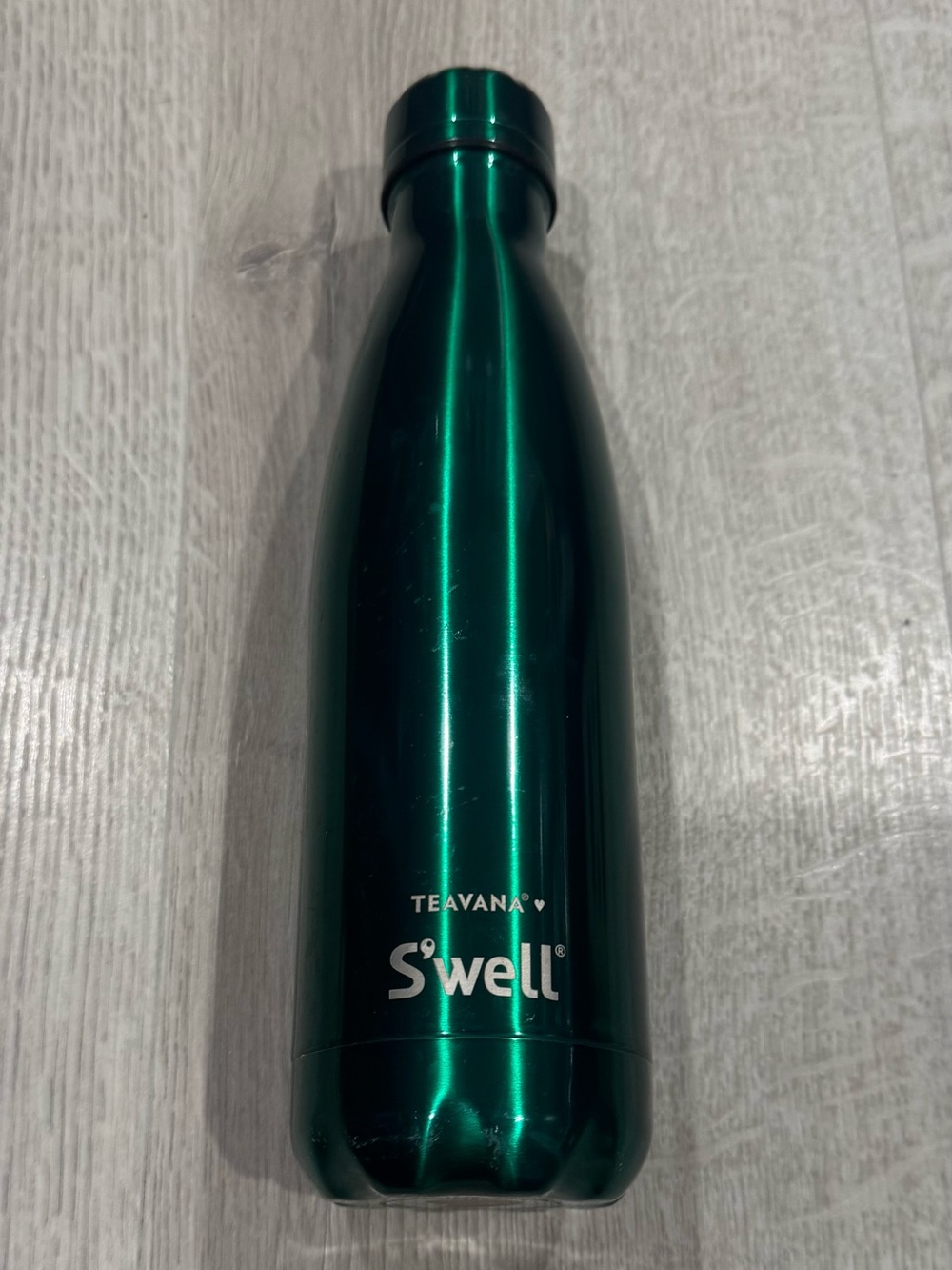 GUC S'well x Teavana | Metallic Emerald Green Insulated Bottle | 500ml l 17oz